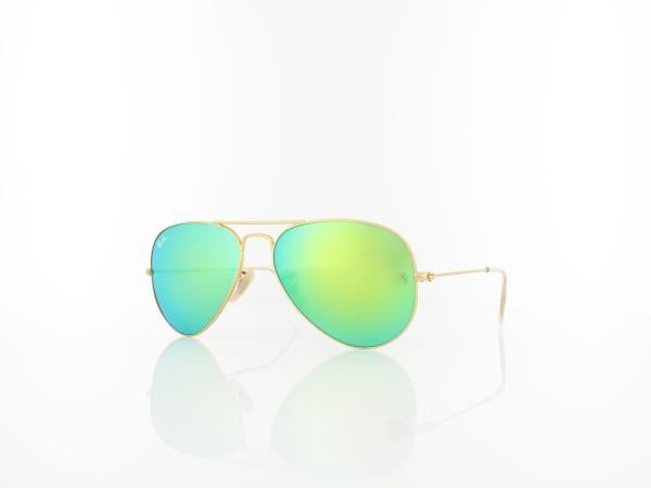Ray Ban | Aviator Large Metal RB3025 112/19 55 | matte gold / green mirror