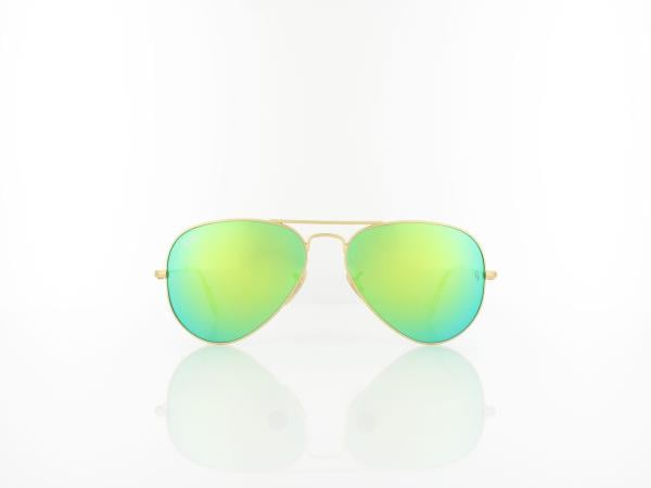 Ray Ban | Aviator Large Metal RB3025 112/19 55 | matte gold / green mirror