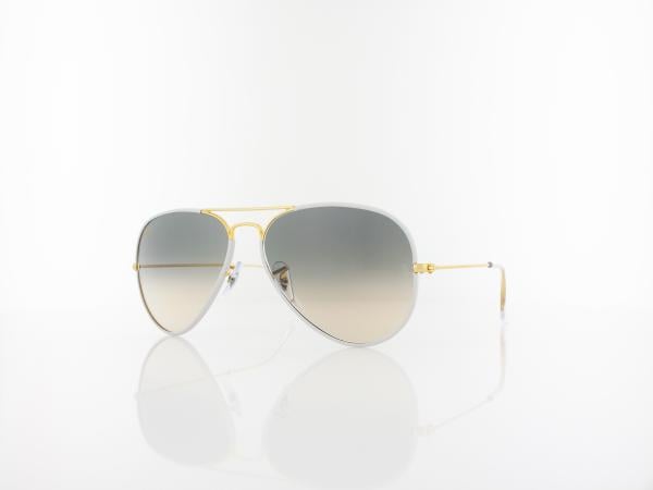 Ray Ban | Aviator Full Color RB3025JM 919632 58 | grey on legend gold / clear gradient grey