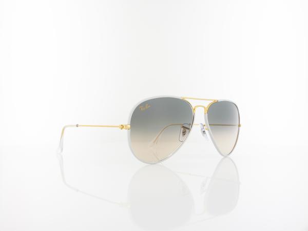 Ray Ban | Aviator Full Color RB3025JM 919632 58 | grey on legend gold / clear gradient grey