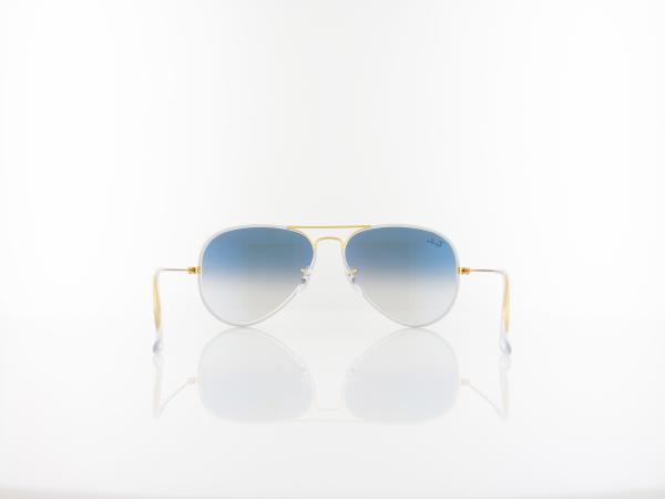 Ray Ban | Aviator Full Color RB3025JM 919632 58 | grey on legend gold / clear gradient grey