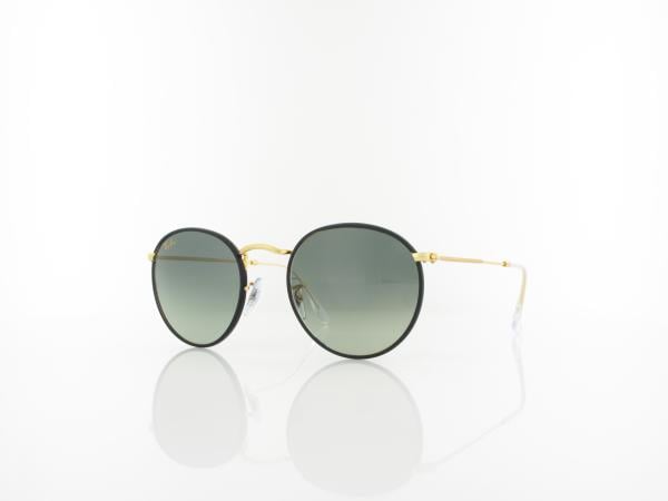 Ray Ban | Round full color RB3447JM 919671 50 | black on legend gold / dark grey gradient