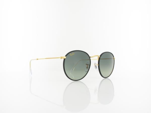 Ray Ban | Round full color RB3447JM 919671 50 | black on legend gold / dark grey gradient