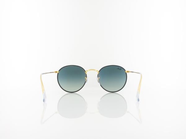 Ray Ban | Round full color RB3447JM 919671 50 | black on legend gold / dark grey gradient