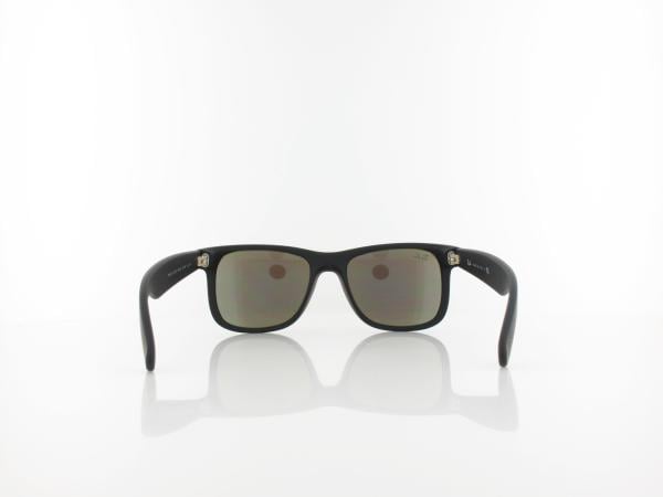 Ray Ban | Justin RB4165 622/55 51 | black rubber / green mirror blue