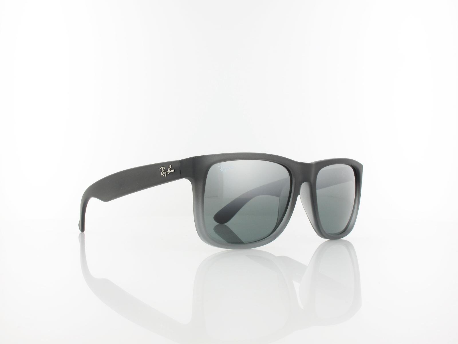 Ray Ban | Justin RB4165 852/88 54 | rubber grey transparent / grey gradient silver mirror