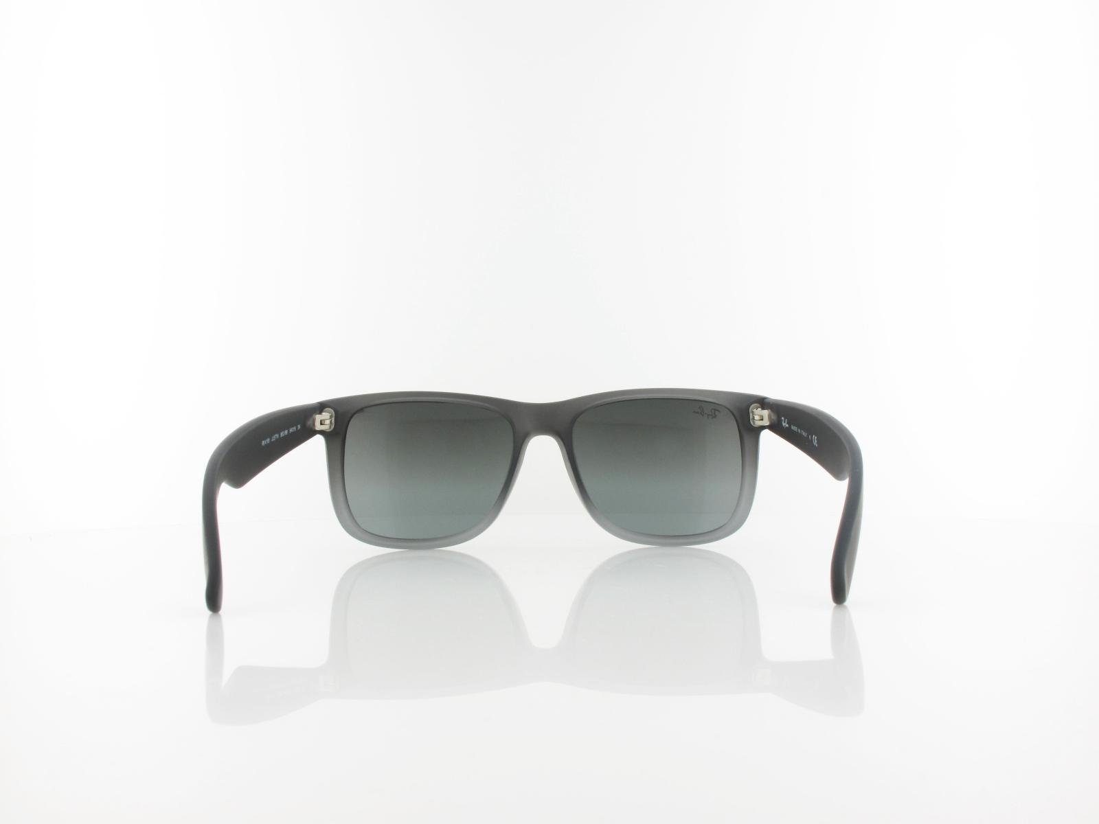 Ray Ban | Justin RB4165 852/88 54 | rubber grey transparent / grey gradient silver mirror
