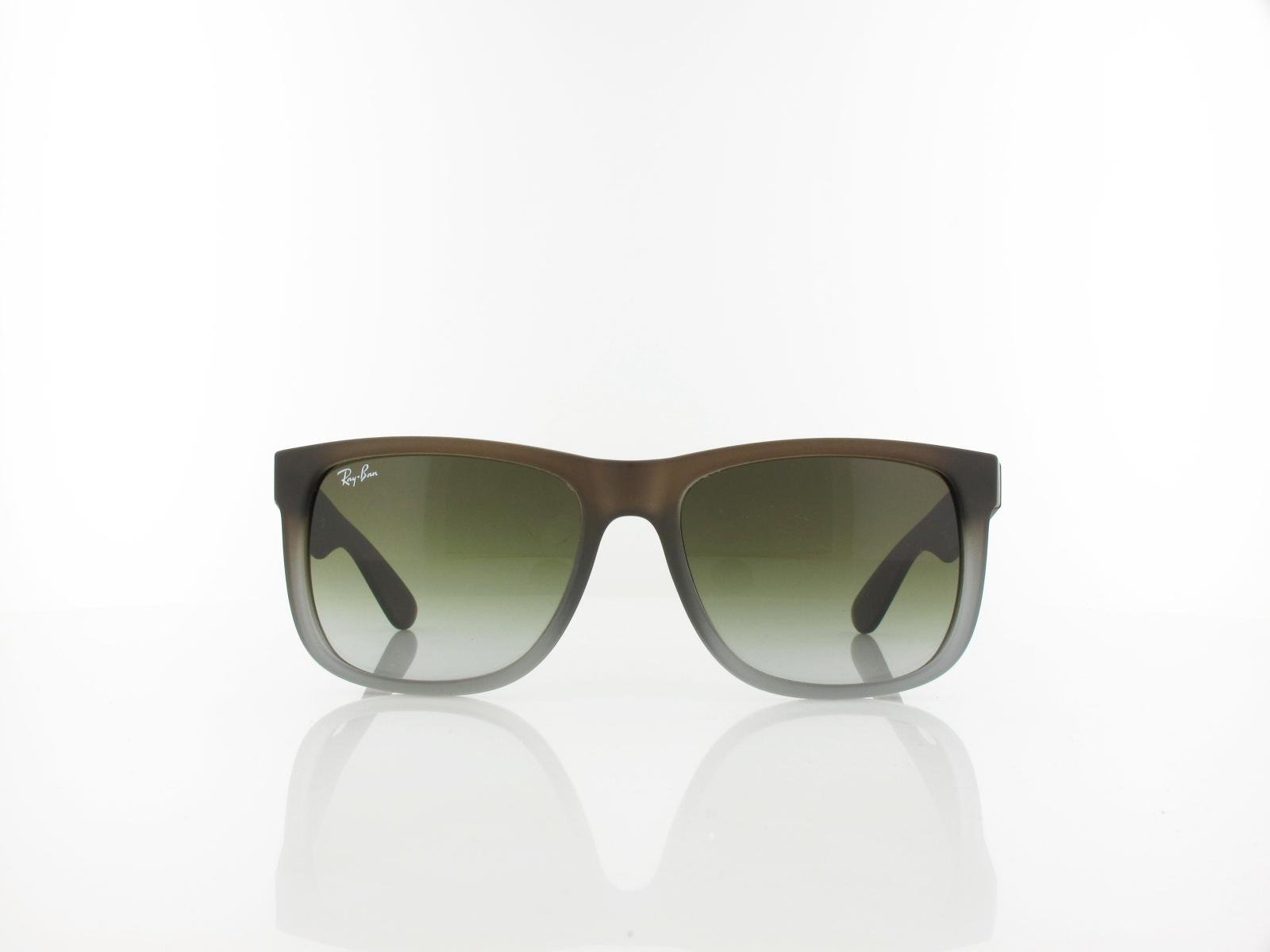 Ray Ban | Justin RB4165 854/7Z 54 | rubber brown on grey / green gradient