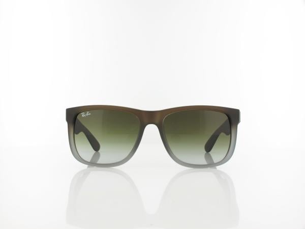 Ray Ban | Justin RB4165 854/7Z 54 | rubber brown on grey / green gradient