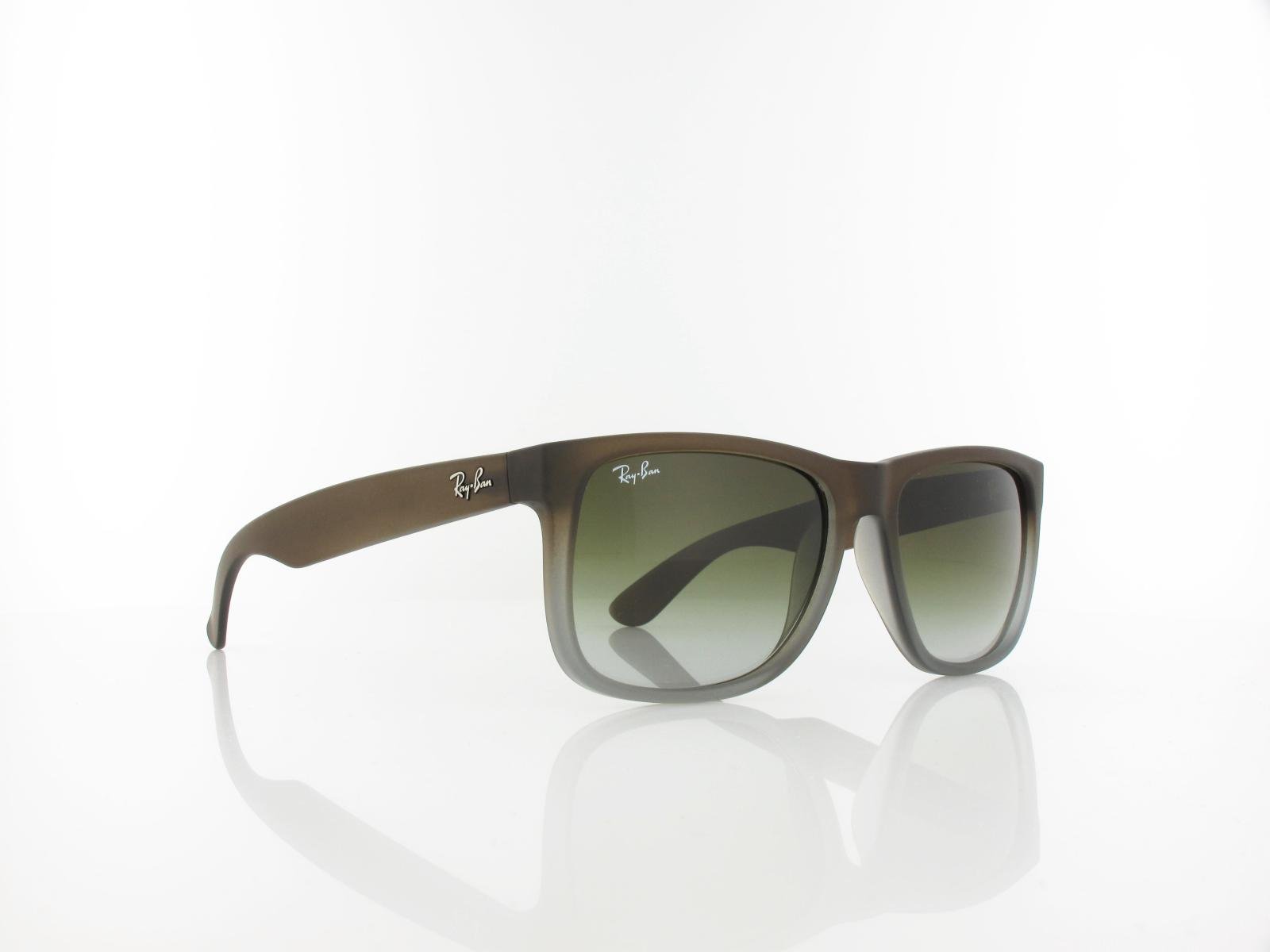 Ray Ban | Justin RB4165 854/7Z 54 | rubber brown on grey / green gradient