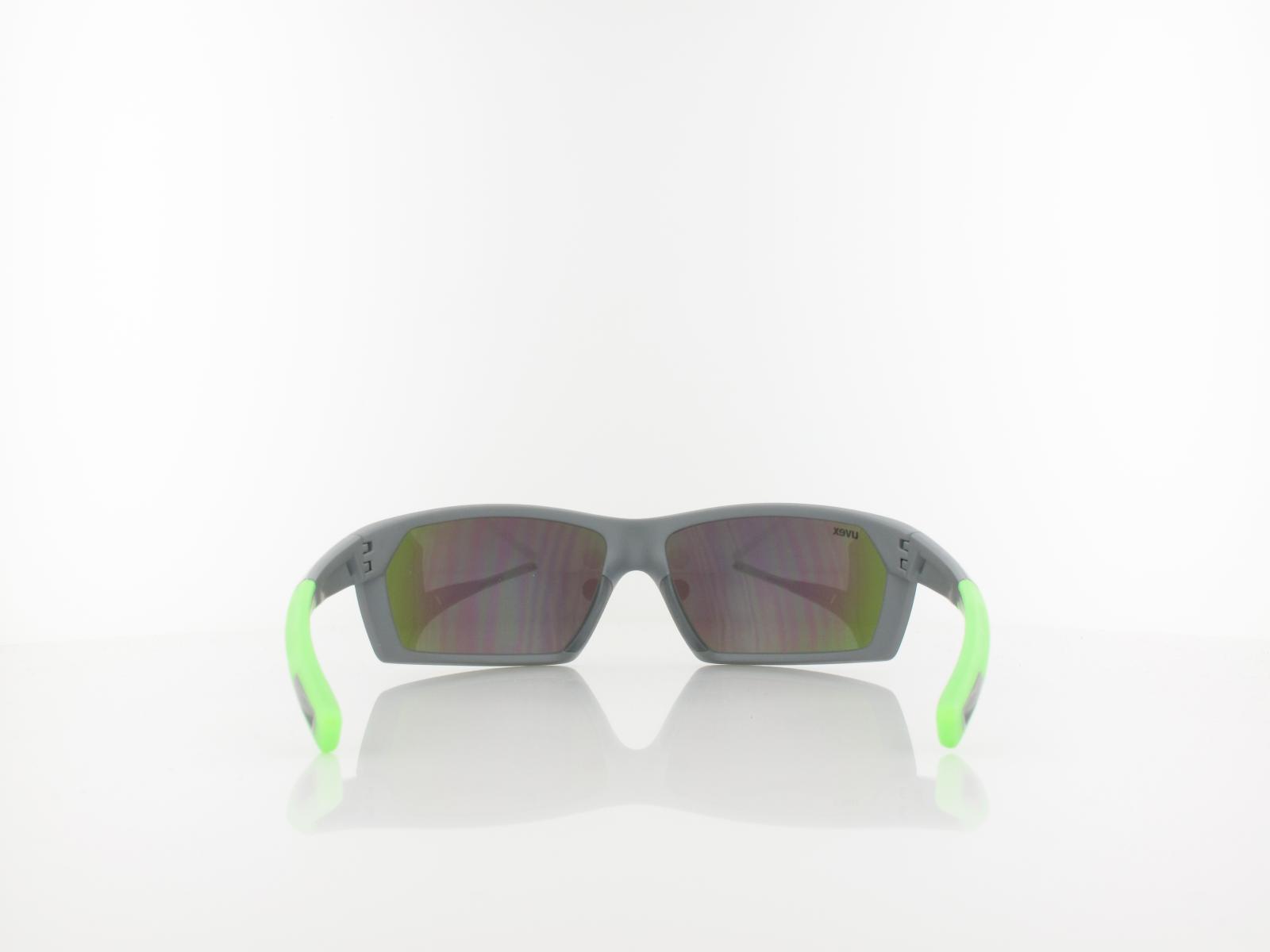 UVEX | sportstyle 225 S532025 5716 65 | grey green mat / mirror green