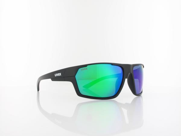 UVEX | sportstyle 233 P S532097 2270 64 | black matt / polavision mirror green