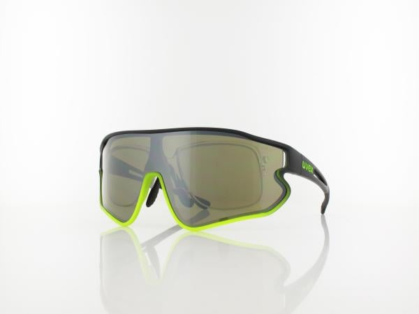 UVEX | RXs 4301 CV 1249 9055 135 | black matt yellow / colorvision nature - silver mirror