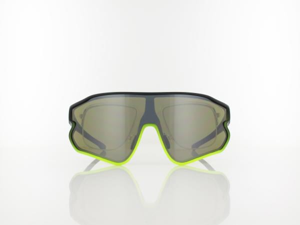 UVEX | RXs 4301 CV 1249 9055 135 | black matt yellow / colorvision nature - silver mirror