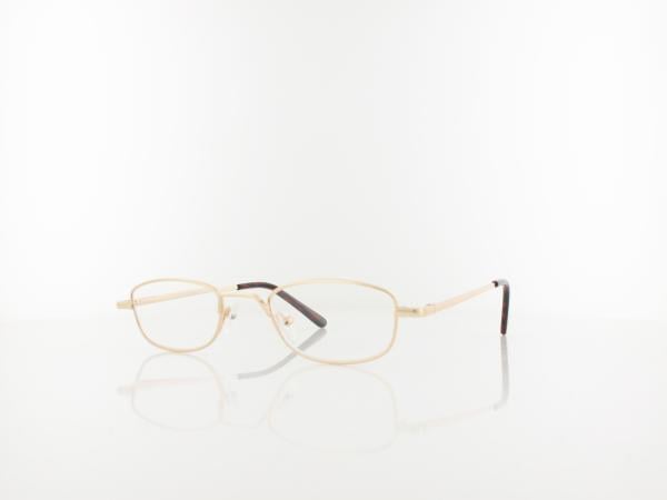 Brilando | HMR63 Fertiglesebrille | shiny gold | +3,50