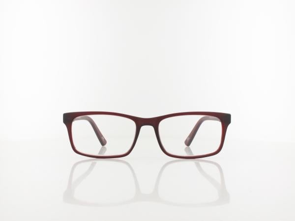 Brilando | HMR73C Fertiglesebrille | dark red | +3,50