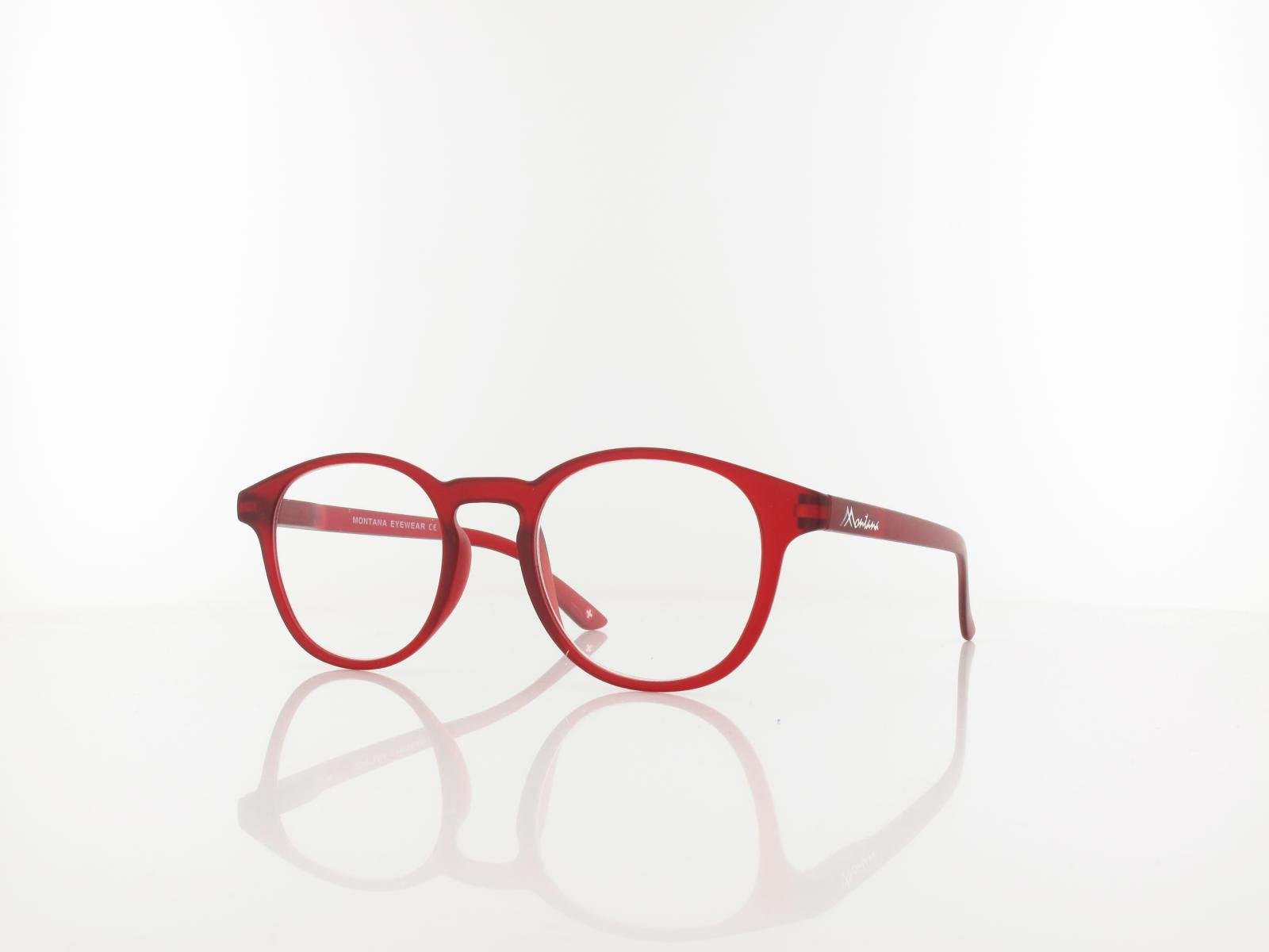 Brilando | MR52B Fertiglesebrille | matt red | +2,50