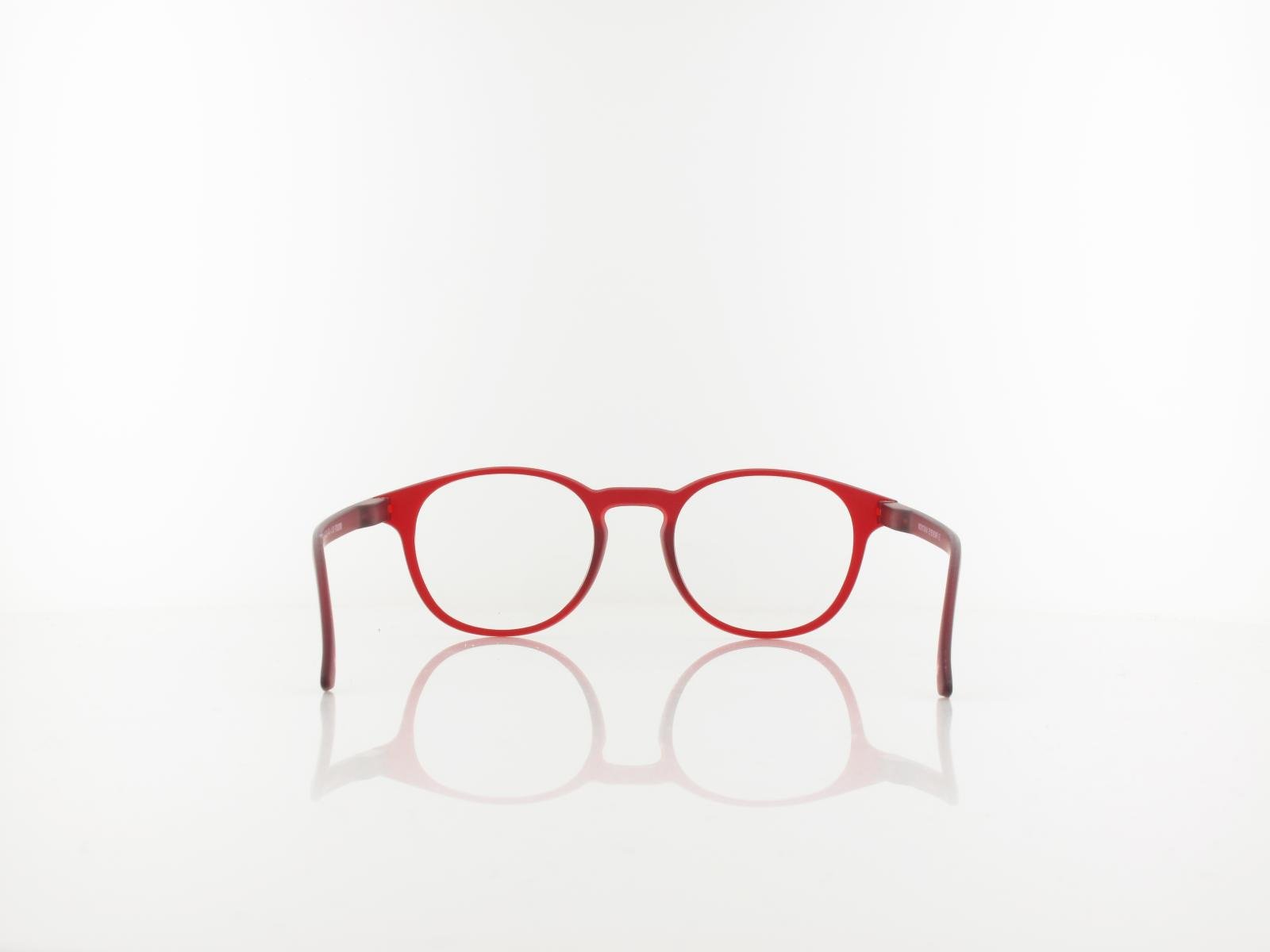 Brilando | MR52B Fertiglesebrille | matt red | +2,50