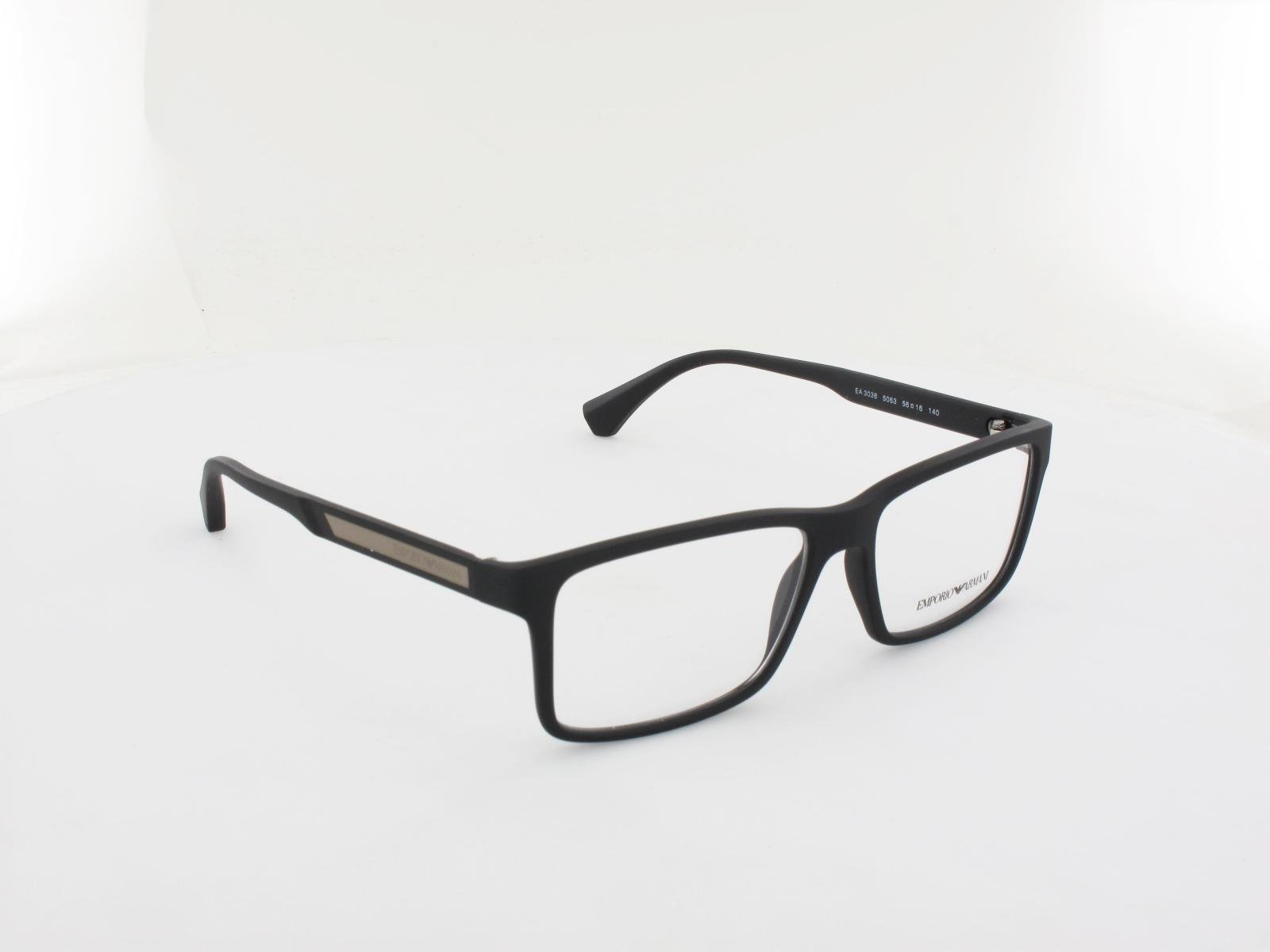 Emporio Armani | EA3038 5063 56 | black rubber