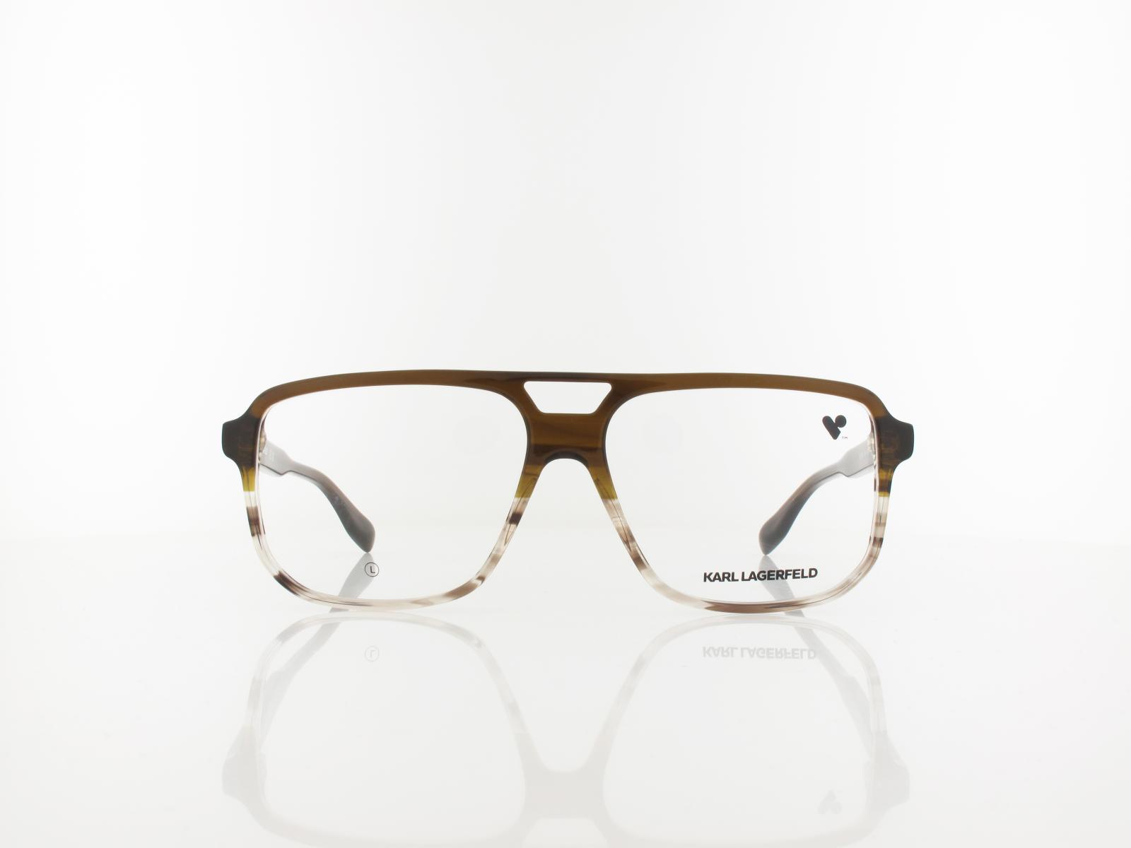 Karl Lagerfeld | KL6156 246 58 | brown striped brown