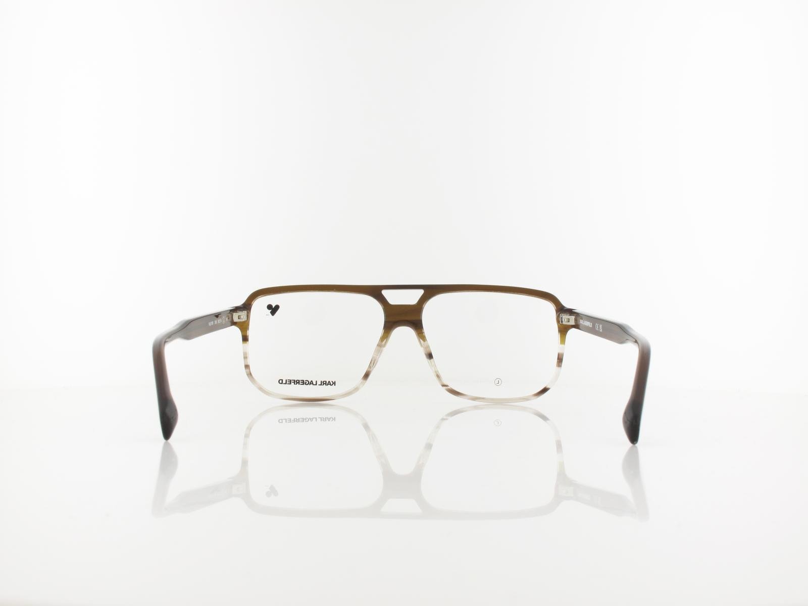 Karl Lagerfeld | KL6156 246 58 | brown striped brown