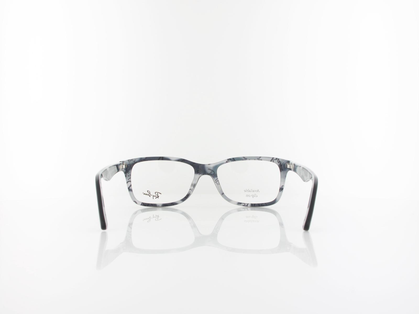 Ray Ban | RX5228 5405 53 | top mat black on tex camuflage