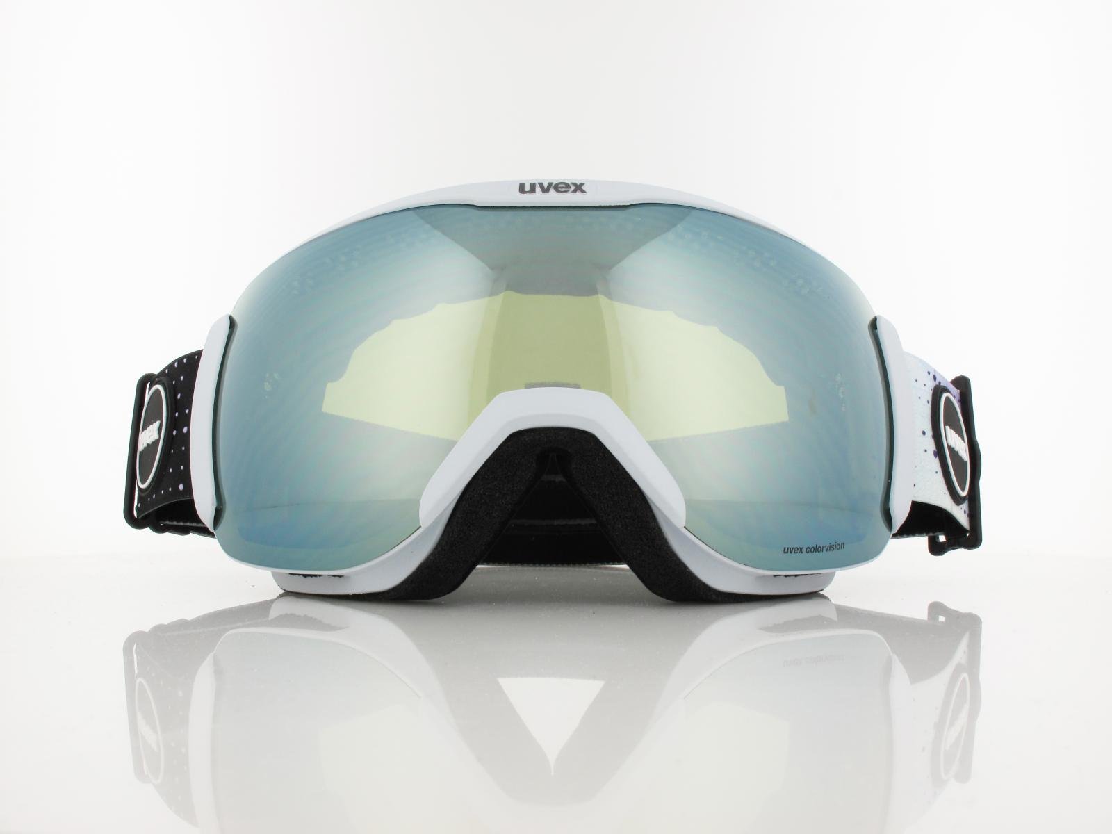 UVEX | downhill 2100 CV S550392 4230 | arctic blue matt / mirror white colorvision yellow