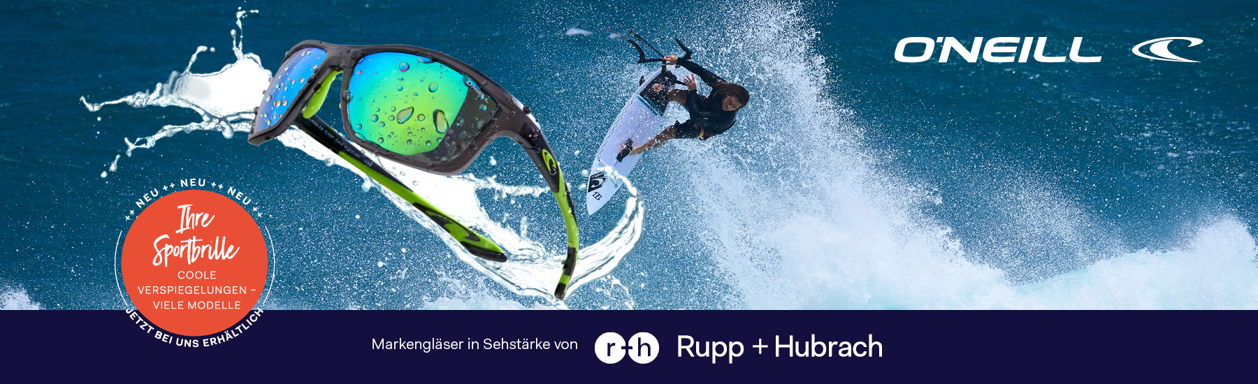 Finden Sie hier Ihre neue O´NEILL Sportsonnenbrillen mit Sehstärke