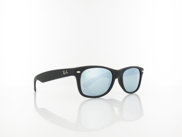 Ray Ban | New Wayfarer RB2132 622/30 52 | rubber black / green mirror silver