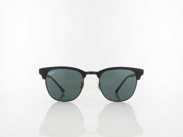 Ray Ban | Clubmaster Metal RB3716 186/R5 51 | matte black on black / blue
