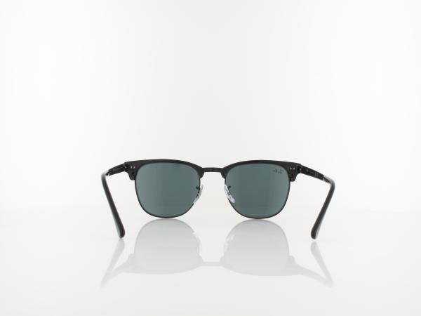 Ray Ban | Clubmaster Metal RB3716 186/R5 51 | matte black on black / blue