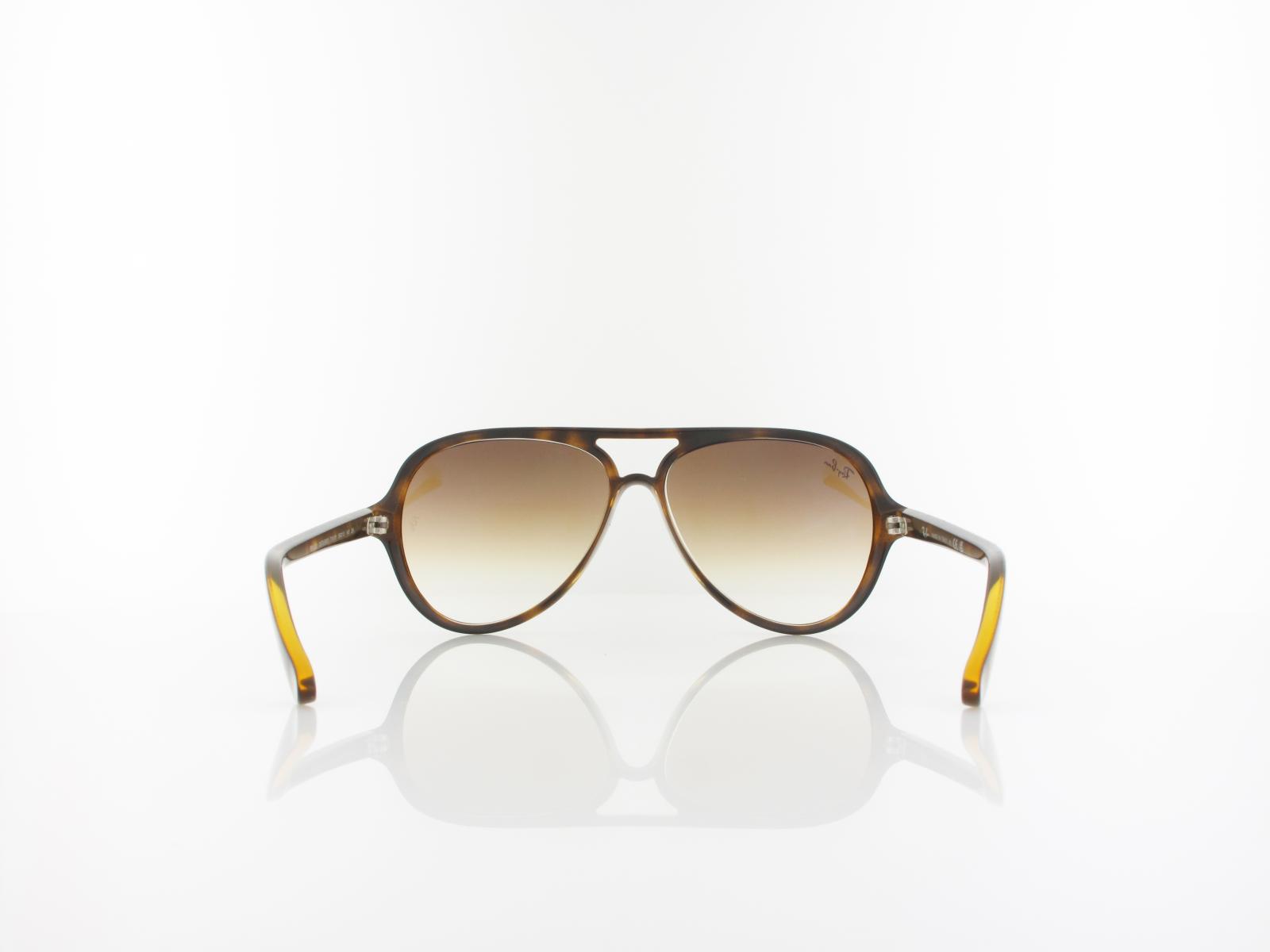 Ray Ban | Cats 5000 RB4125 710/51 59 | light havana / crystal brown gradient