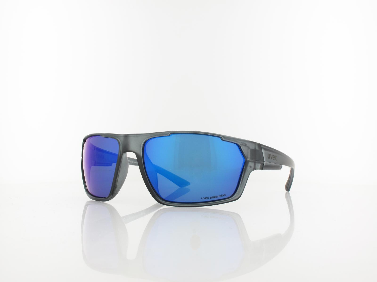UVEX | sportstyle 233 P S532097 5540 64 | smoke mat / polavision mirror blue