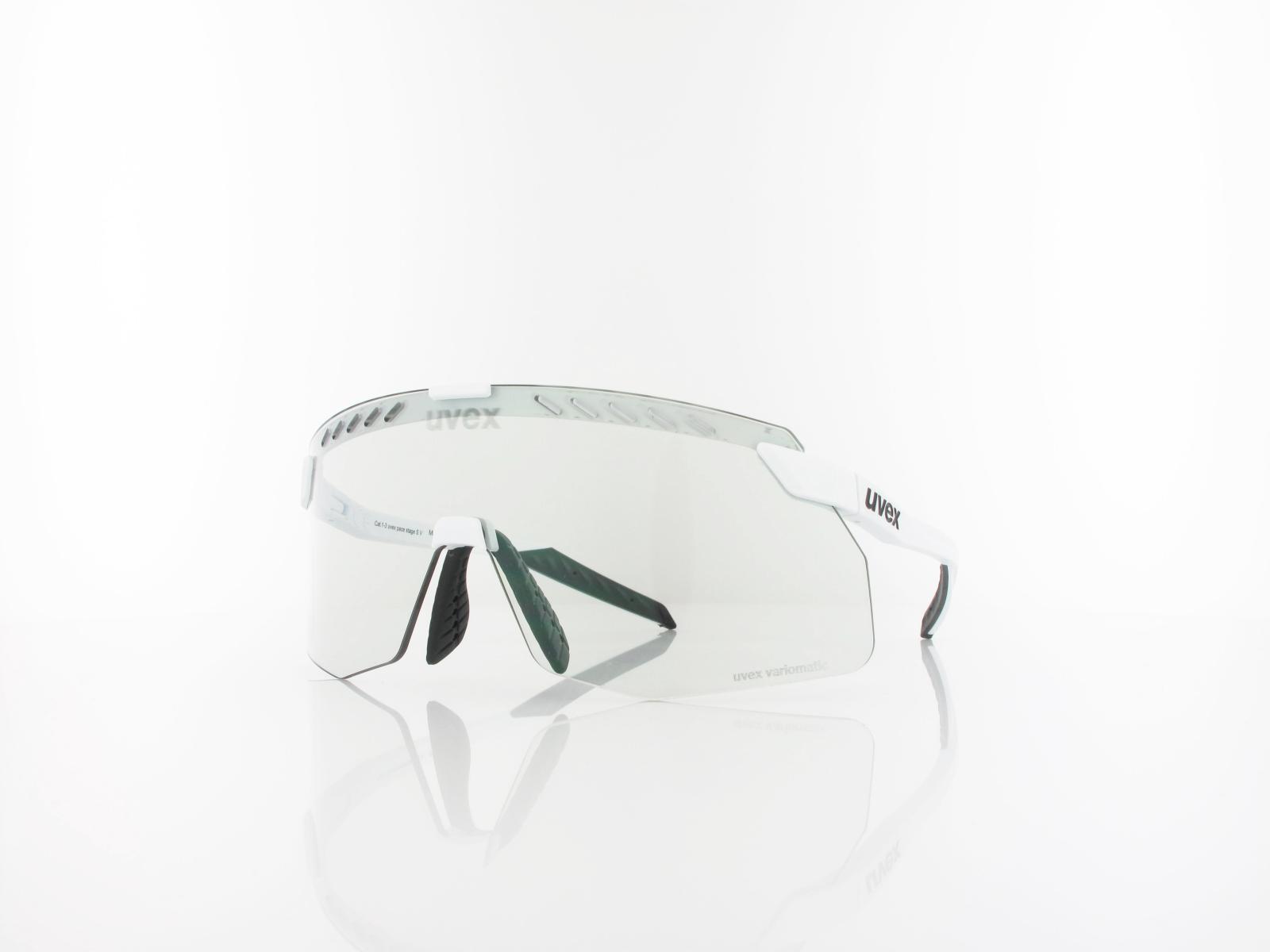 UVEX | pace stage S V S533084 8807 141 | white matt / variomatic litemirror green