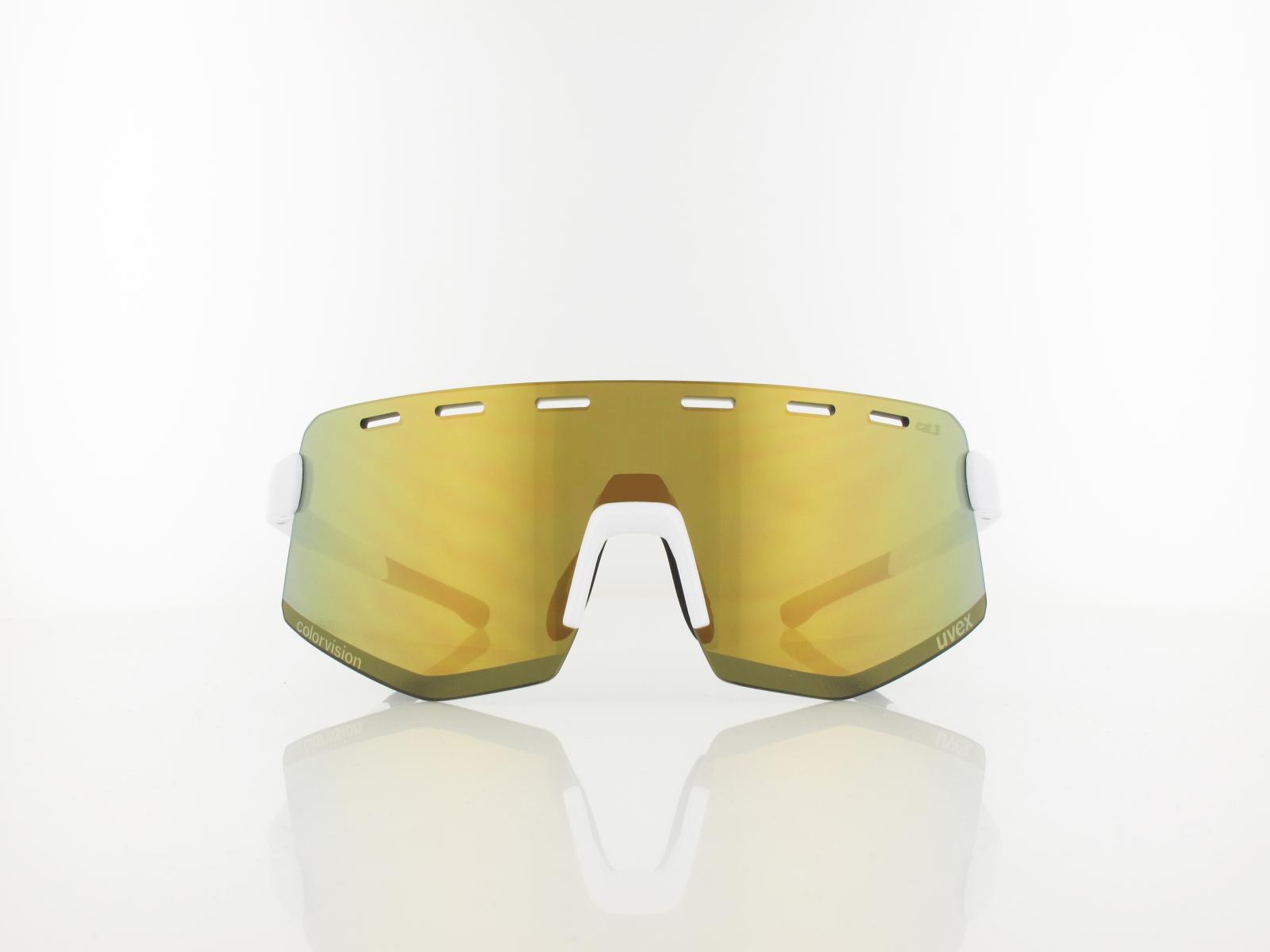 UVEX | RXs 4303 CV 2000 158 small | weiß glänzend / colorvision nature goldspiegel