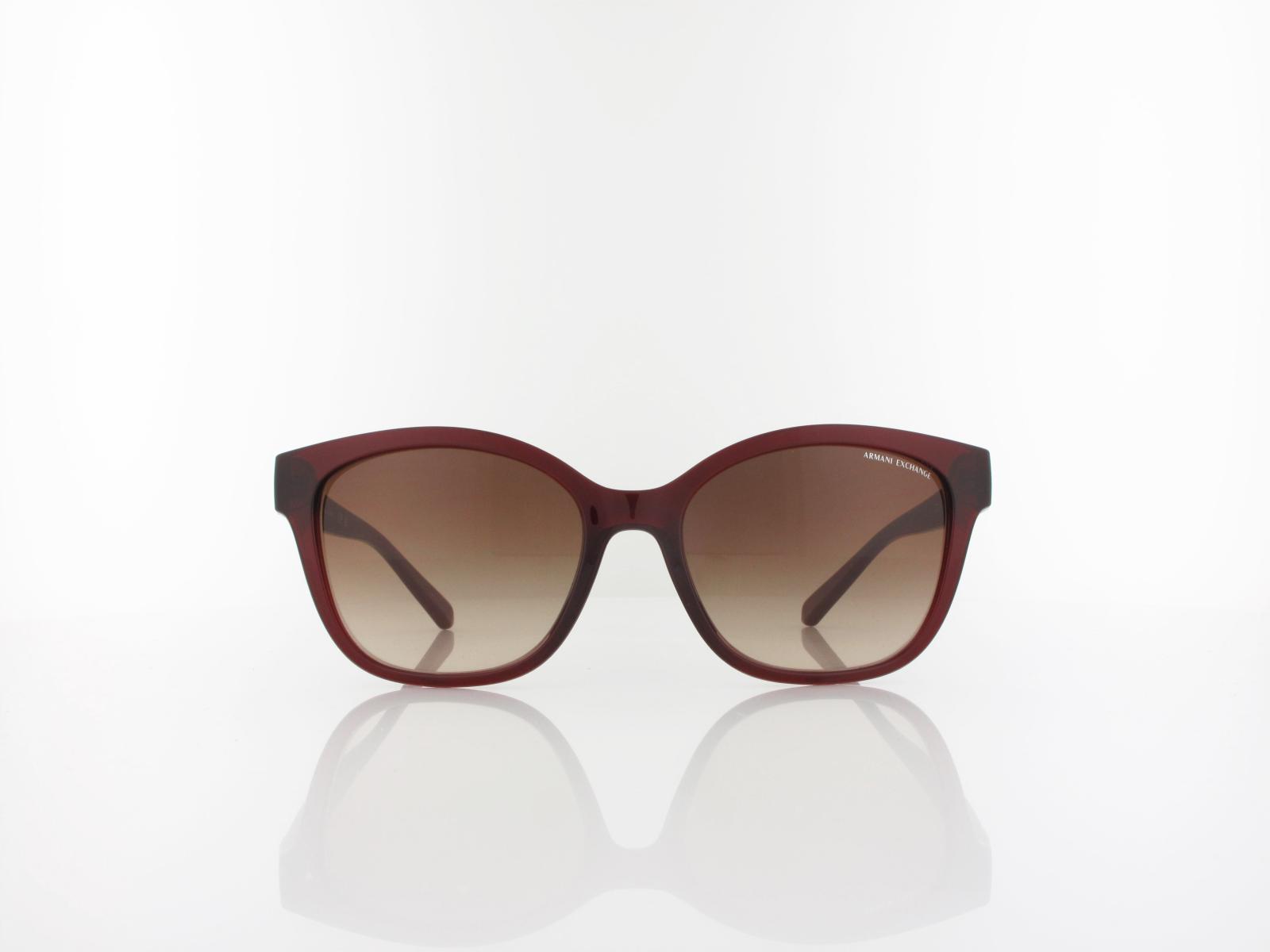 Armani Exchange | AX4127S 824113 54 | shiny transparent red / gradient brown