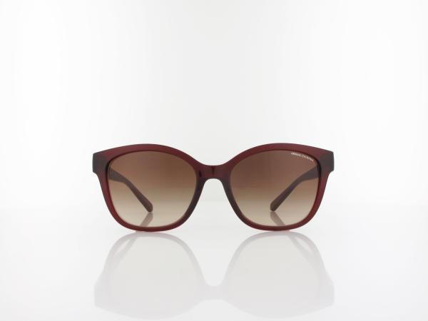 Armani Exchange | AX4127S 824113 54 | shiny transparent red / gradient brown