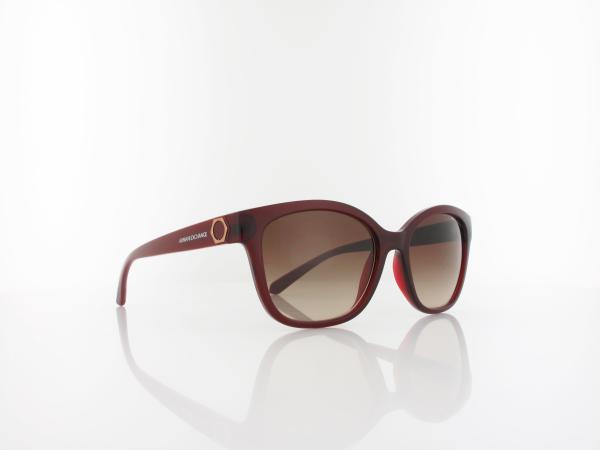 Armani Exchange | AX4127S 824113 54 | shiny transparent red / gradient brown