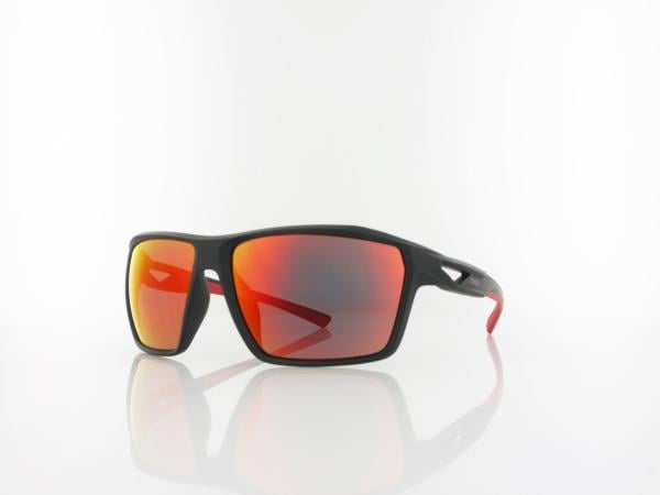 Brilando | Premium Sport M2560 62 | schwarz matt rot / rot verspiegelt