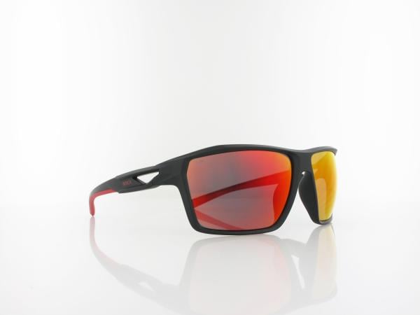 Brilando | Premium Sport M2560 62 | schwarz matt rot / rot verspiegelt