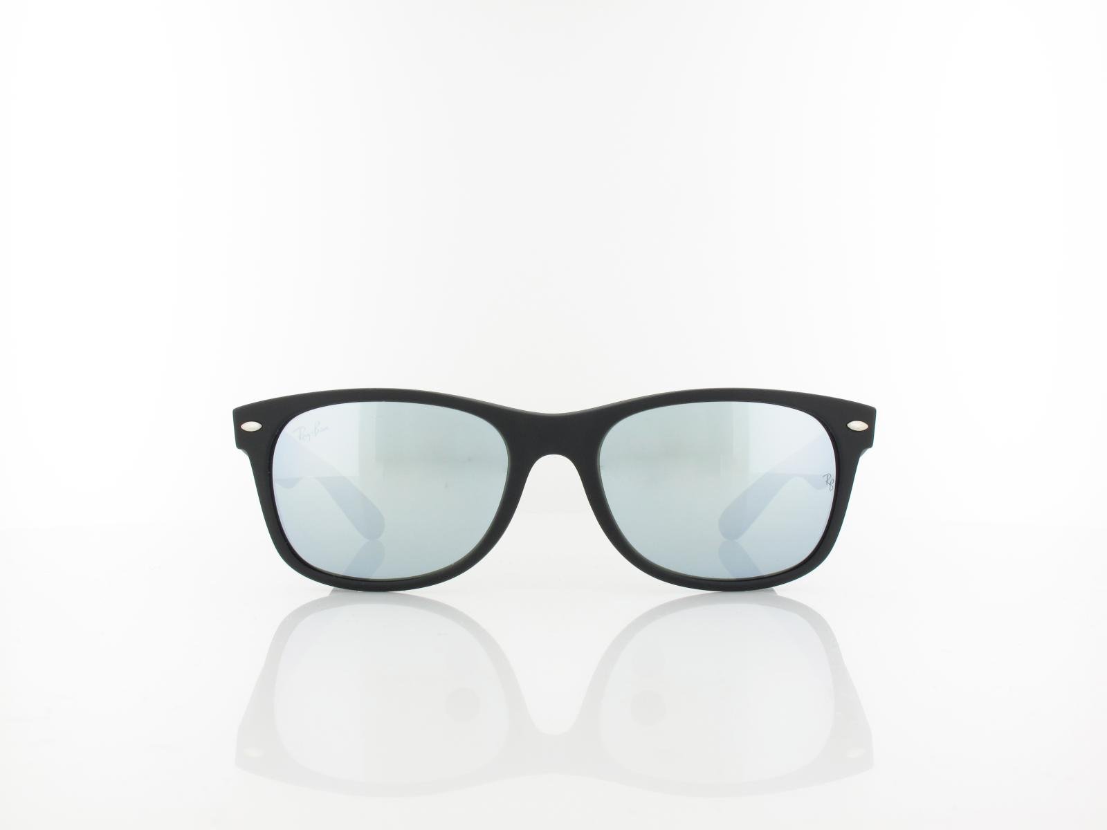 Ray Ban | New Wayfarer RB2132 622/30 55 | rubber black / green mirror silver