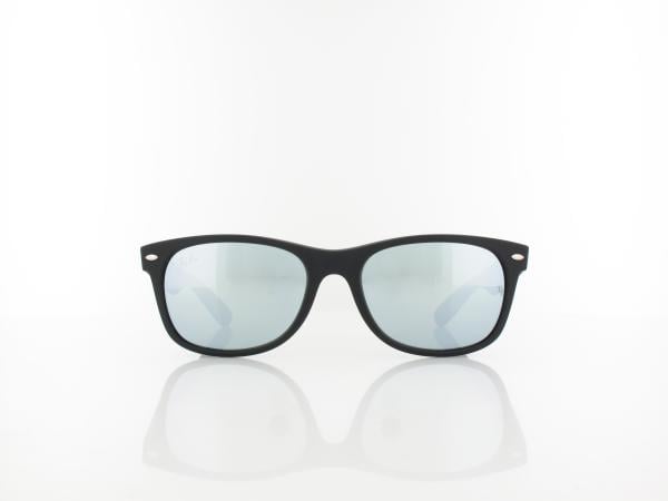 Ray Ban | New Wayfarer RB2132 622/30 55 | rubber black / green mirror silver