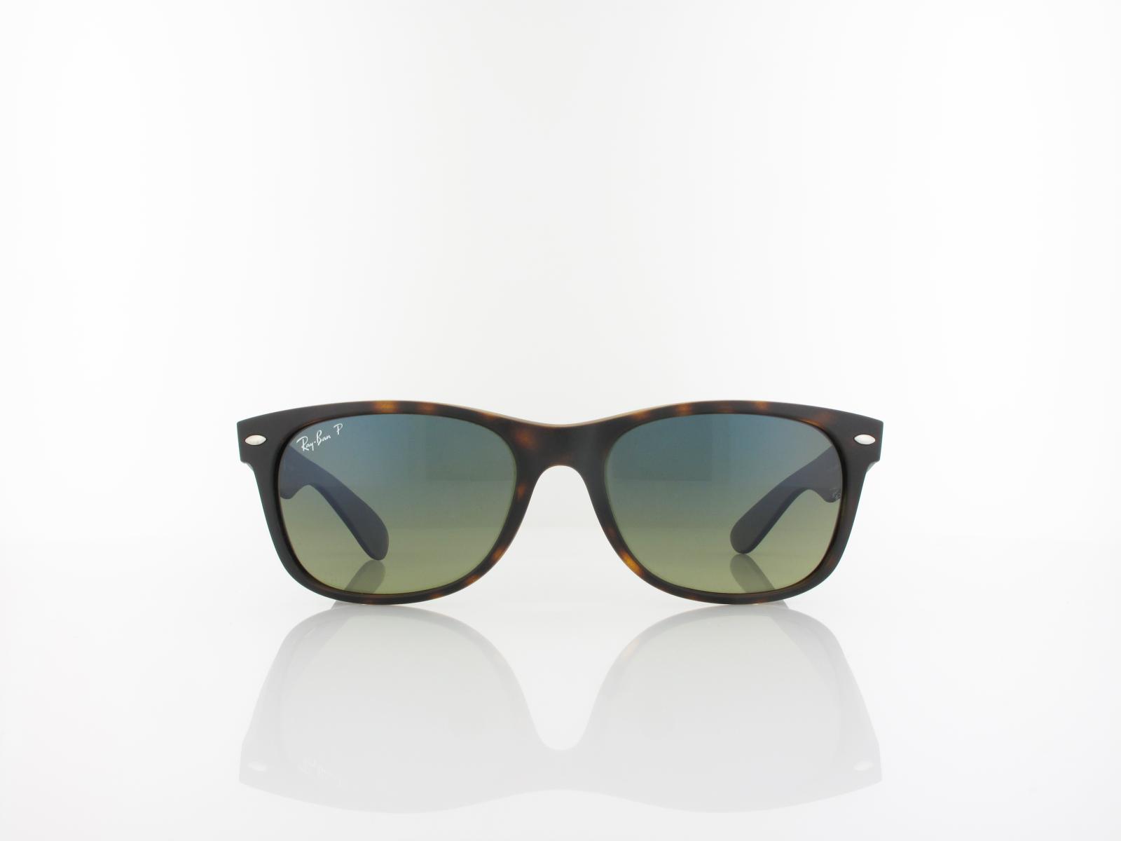 Ray Ban | New Wayfarer RB2132 894/76 55 | matte havana / blue green mirror polar