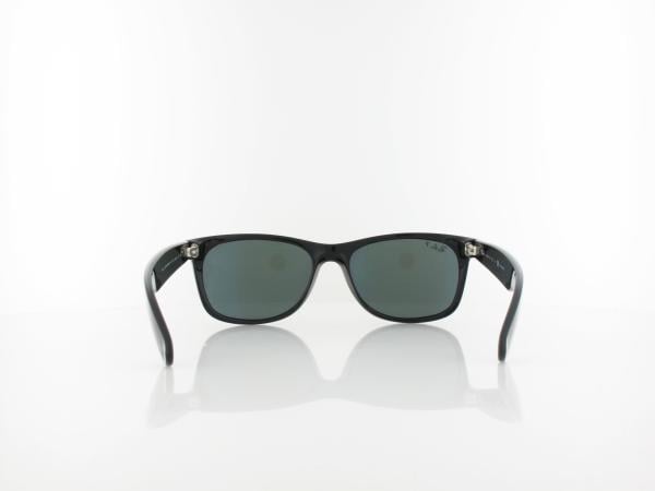 Ray Ban | New Wayfarer RB2132 901/58 58 | polished black / crystal green polarized