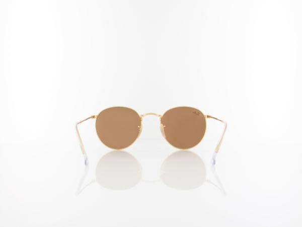 Ray Ban | Round Metal RB3447 112/Z2 50 | matte gold / brown mirror pink
