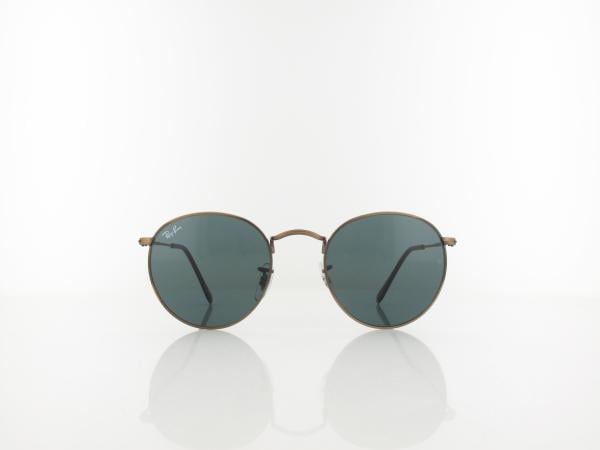 Ray Ban | Round Metal RB3447 9230R5 50 | antique copper / blue