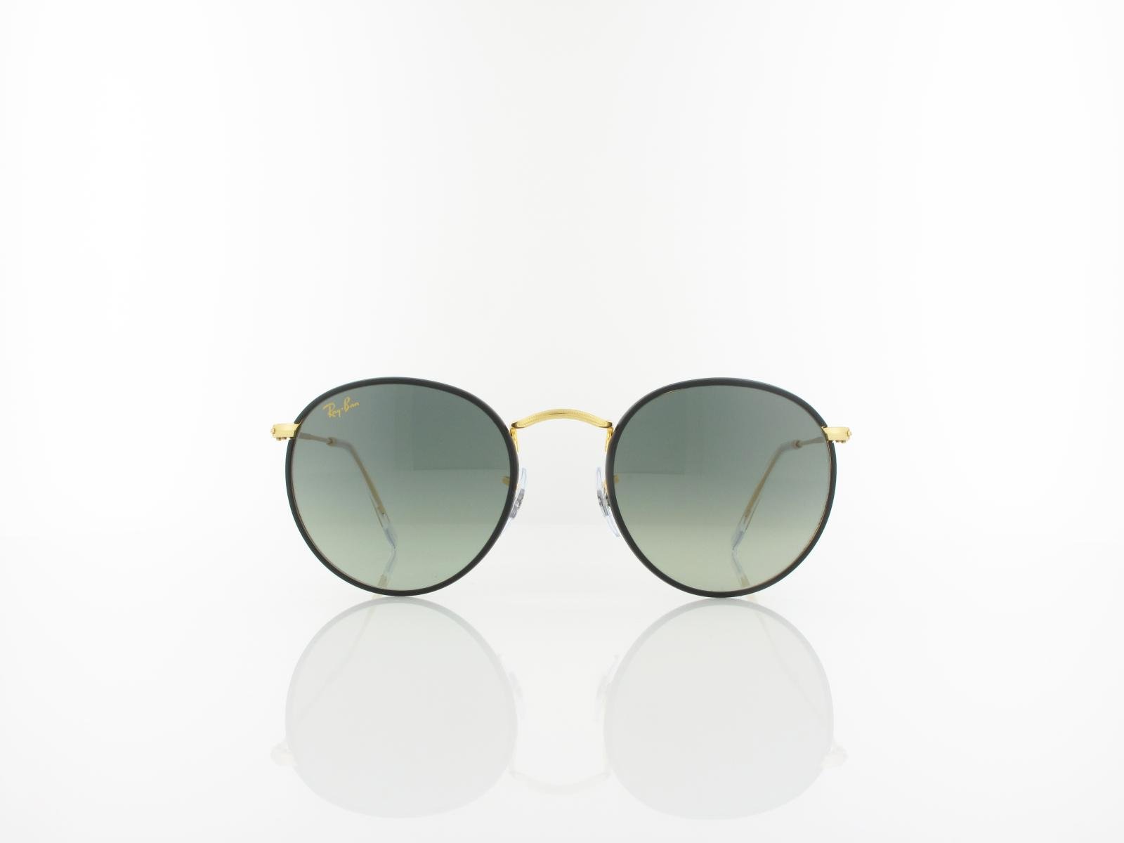 Ray Ban | Round full color RB3447JM 919671 50 | black on legend gold / dark grey gradient
