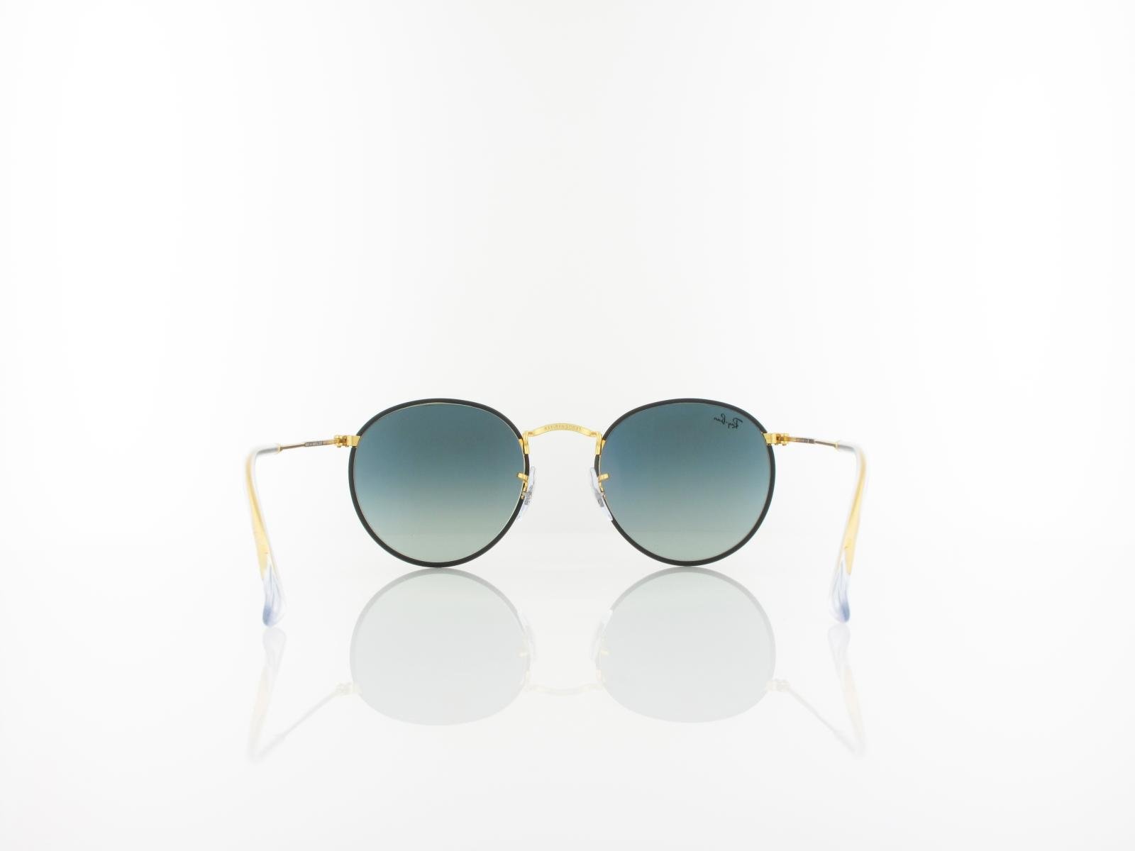 Ray Ban | Round full color RB3447JM 919671 50 | black on legend gold / dark grey gradient