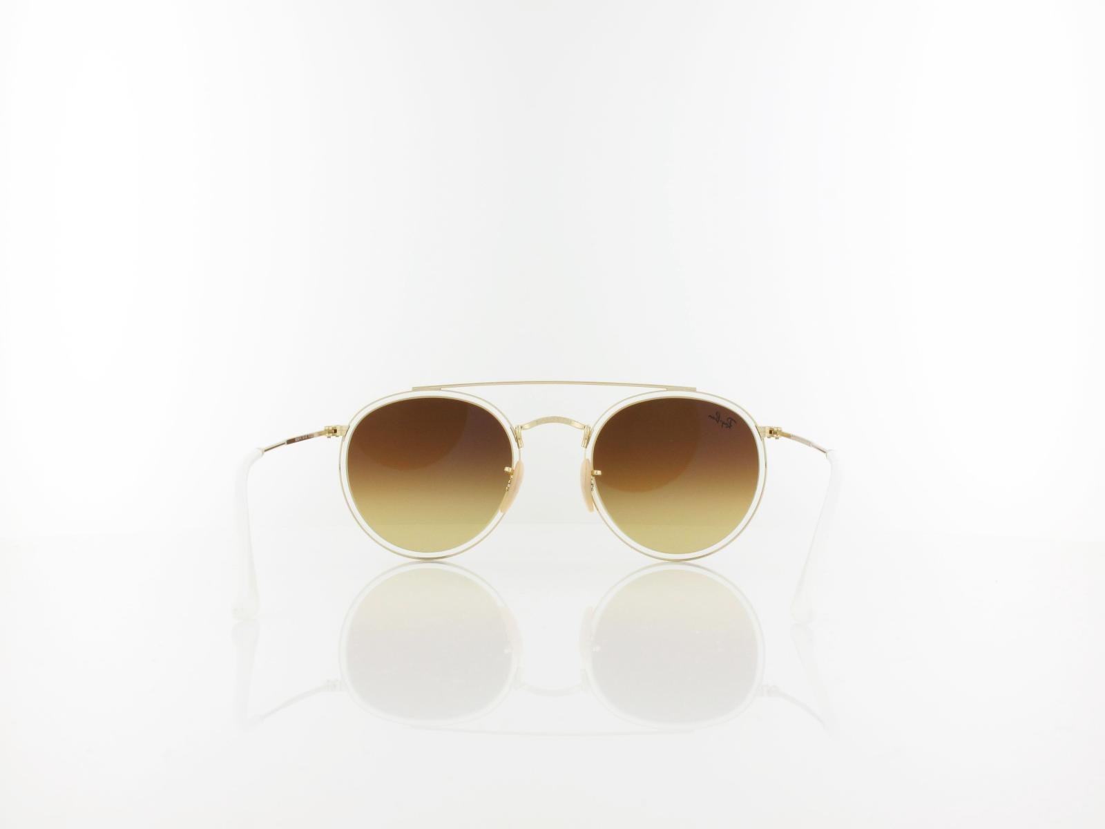 Ray Ban | Round Double Bridge RB3647N 001/4O 51 | gold / blue gradient flash