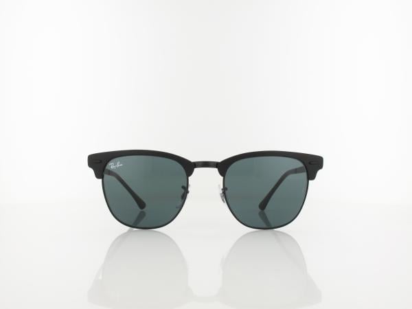 Ray Ban | Clubmaster Metal RB3716 186/R5 51 | matte black on black / blue